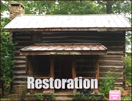 Historic Log Cabin Restoration  Roseboro, North Carolina